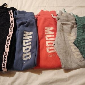 Girls sweat pants LOT of 5 pairs (justice/So)